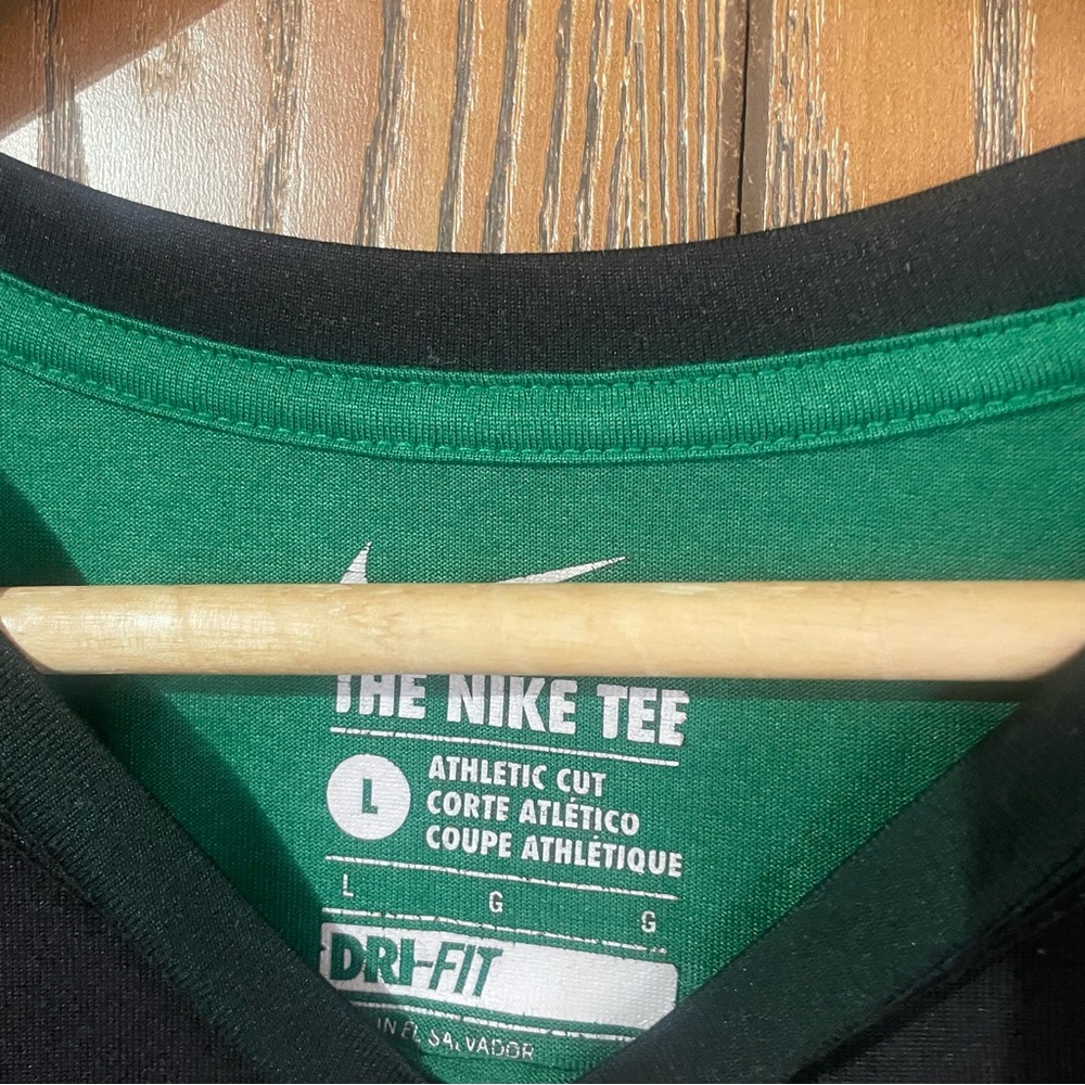 Nike Black Short Sleeve Tee with Silver Logo - Picture 4 of 4